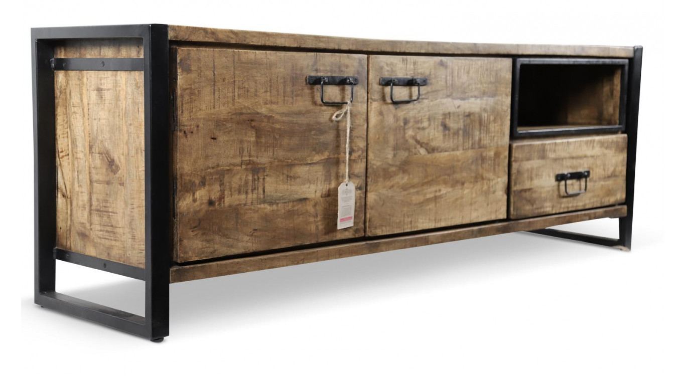 TV-Möbel 1 Schublade Holz Braun 170x45x60cm