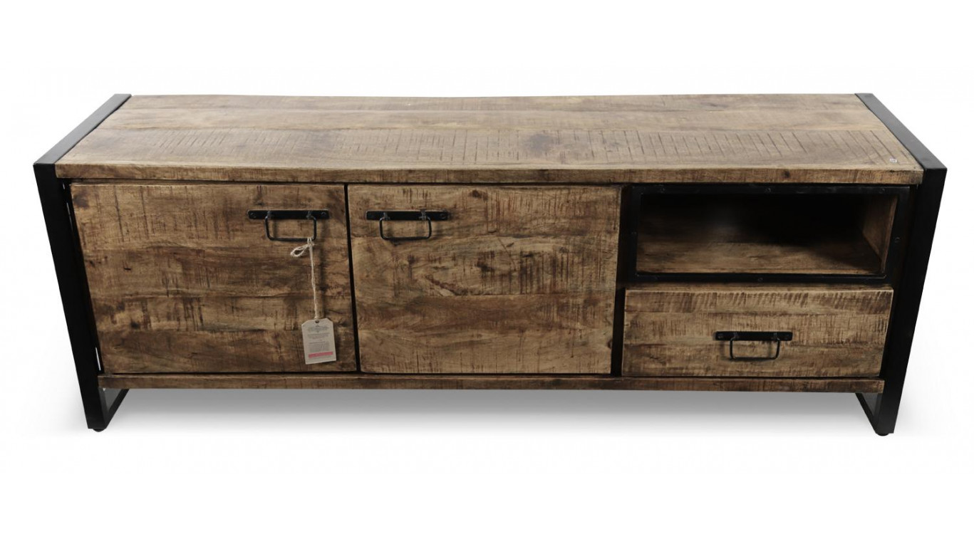 TV-Möbel 1 Schublade Holz Braun 170x45x60cm