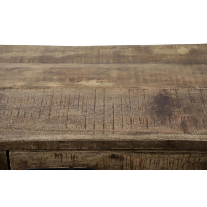 Meuble TV 1 Tiroir Bois Marron 170x45x60cm