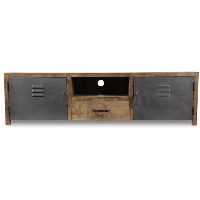 TV-Möbel 1 Schublade Holz Braun 180x40x50cm