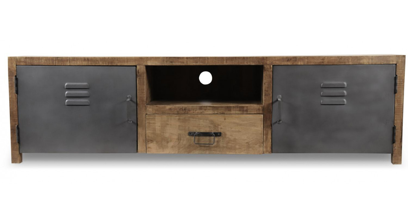 TV-Möbel 1 Schublade Holz Braun 180x40x50cm