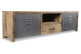 TV-Möbel 1 Schublade Holz Braun 180x40x50cm