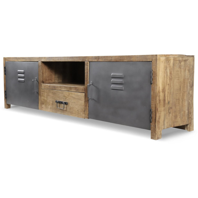 TV-Möbel 1 Schublade Holz Braun 180x40x50cm