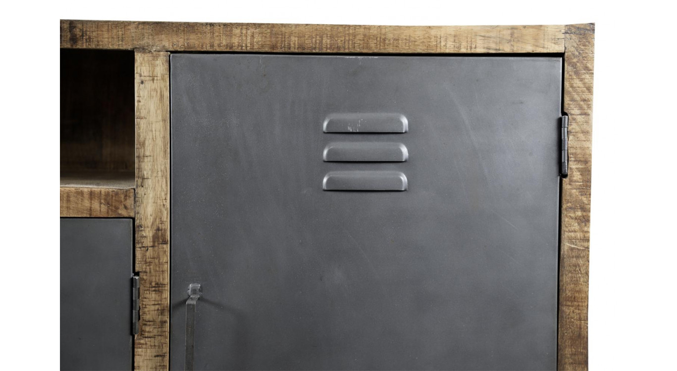 Bahut Bois Marron 200x40x85cm