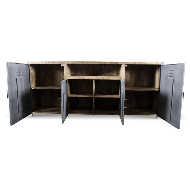 Bahut Bois Marron 200x40x85cm