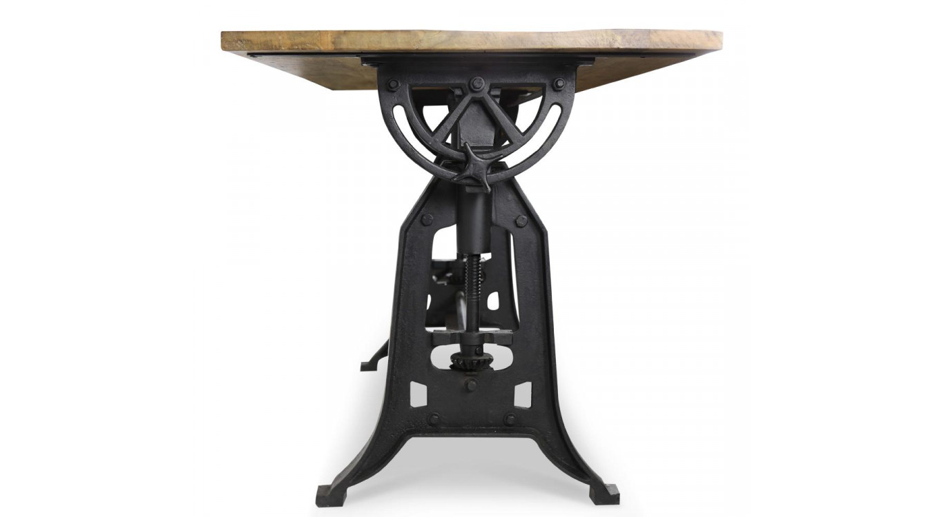 Table à Manger Bois Marron 150x75x86,5/108cm