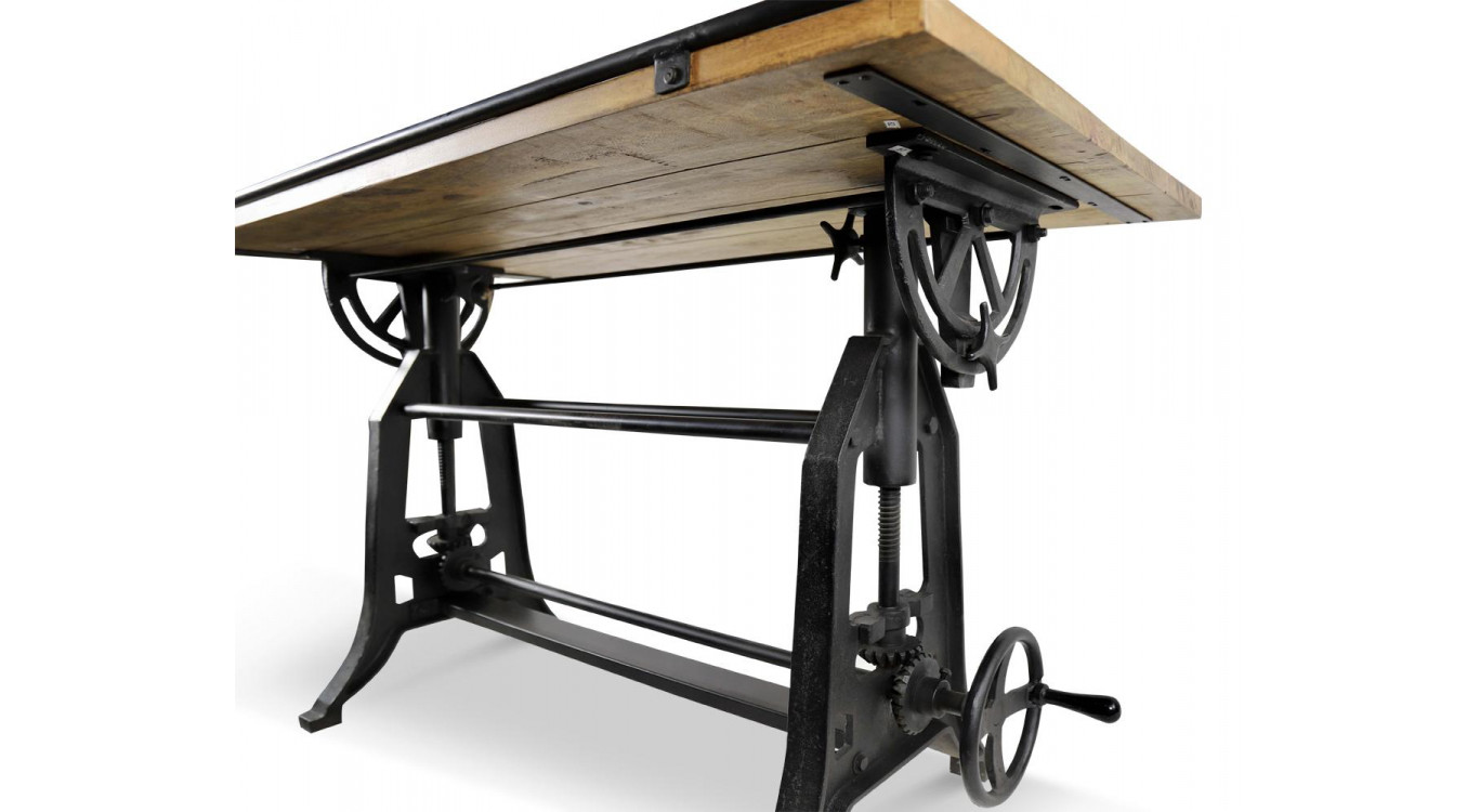 Esstisch Holz Braun 150x75x86,5/108cm