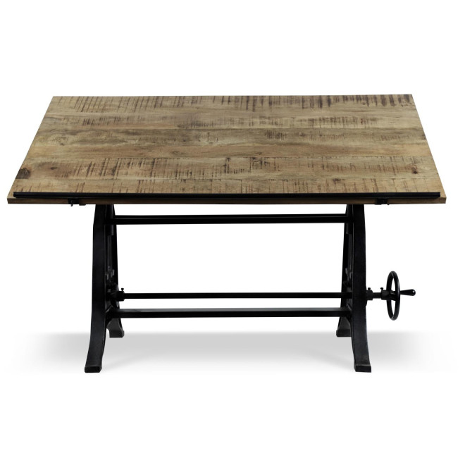 Esstisch Holz Braun 150x75x86,5/108cm