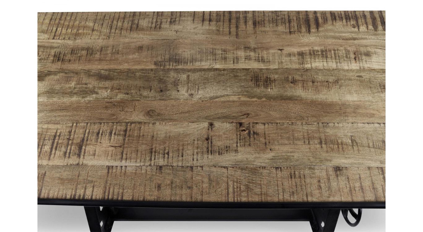 Table à Manger Bois Marron 150x75x86,5/108cm