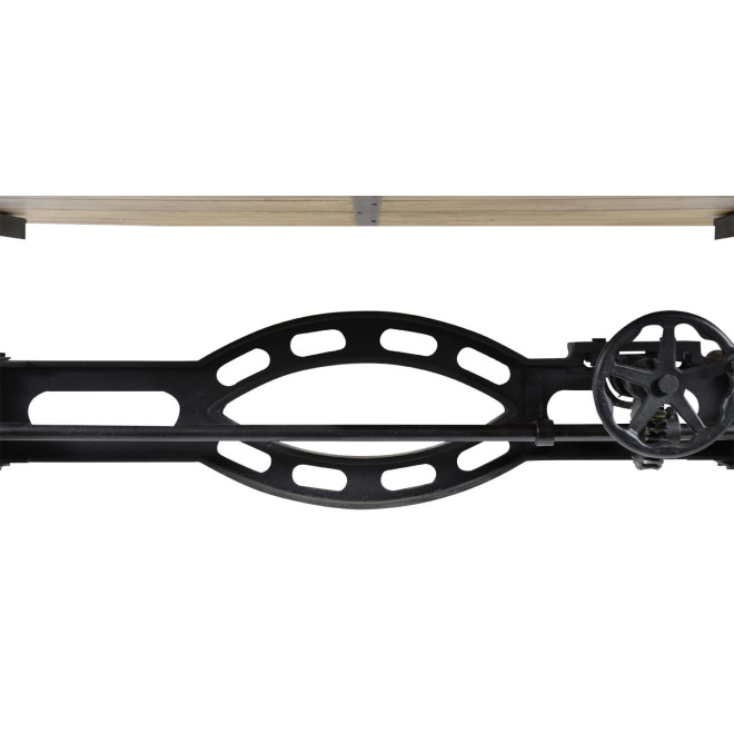 Table à Manger Bois Marron 196x96x75/101cm