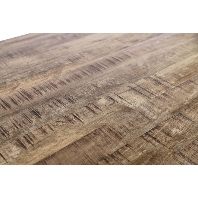 Table à Manger Bois Marron 196x96x75/101cm