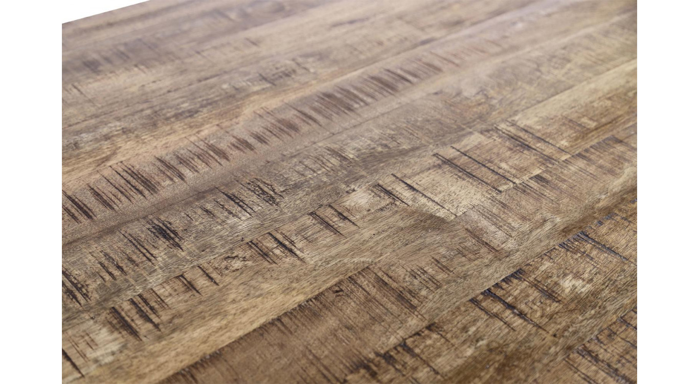 Table à Manger Bois Marron 196x96x75/101cm