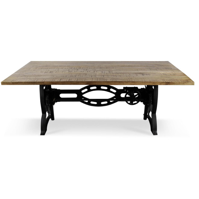 Table à Manger Bois Marron 196x96x75/101cm