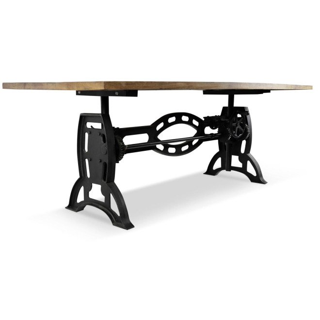 Table à Manger Bois Marron 196x96x75/101cm