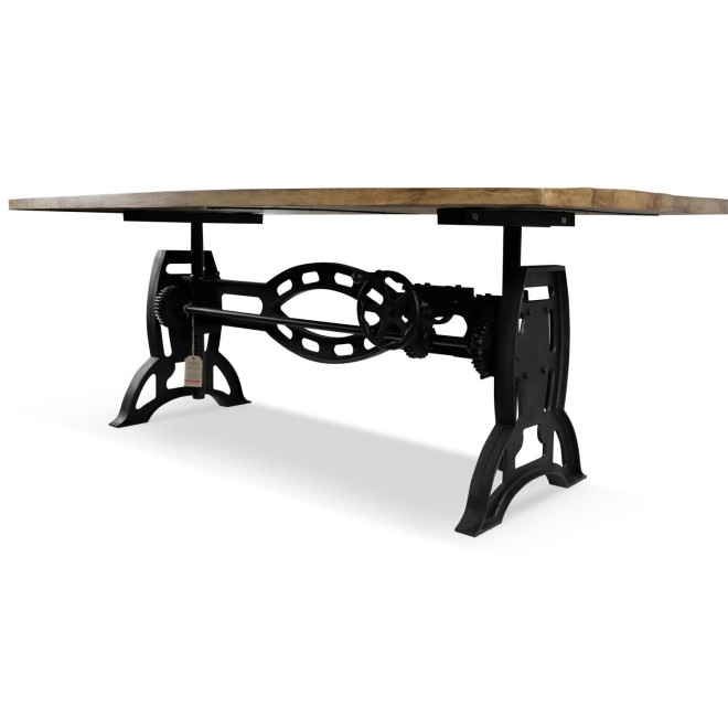 Table à Manger Bois Marron 196x96x75/101cm