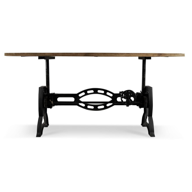 Table à Manger Bois Marron 196x96x75/101cm