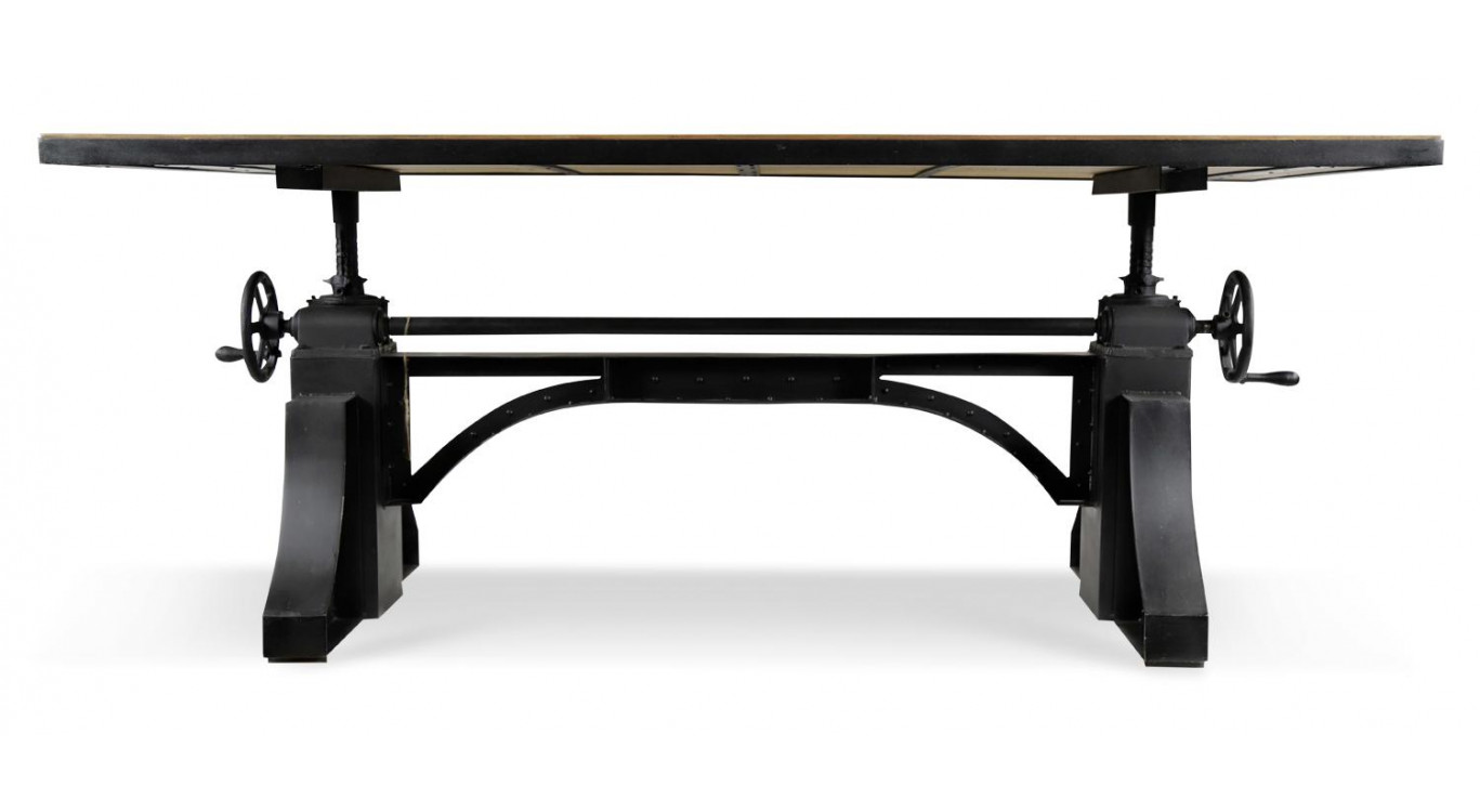 Table à Manger Bois Marron 206,5x96x76,5/109cm