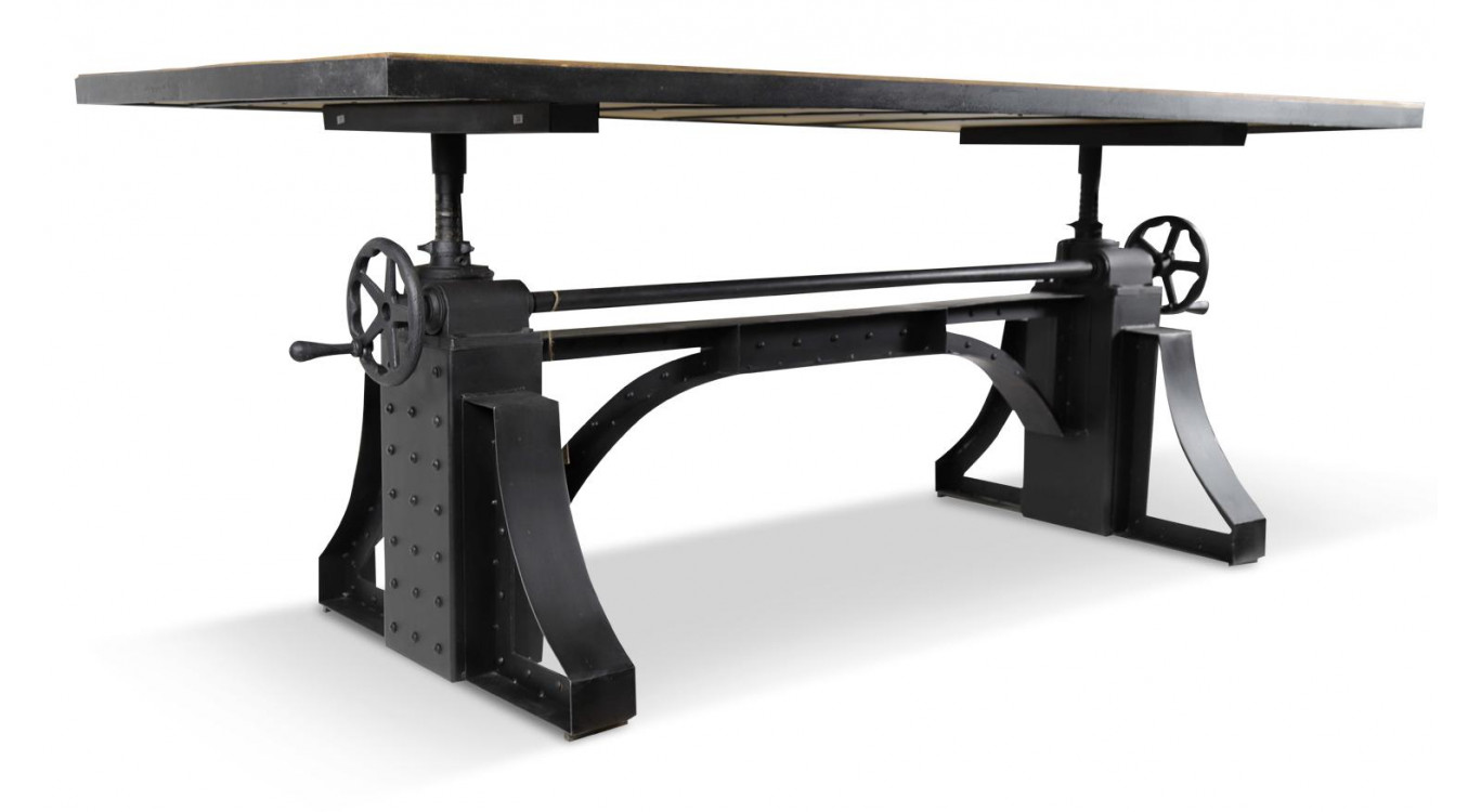 Table à Manger Bois Marron 206,5x96x76,5/109cm