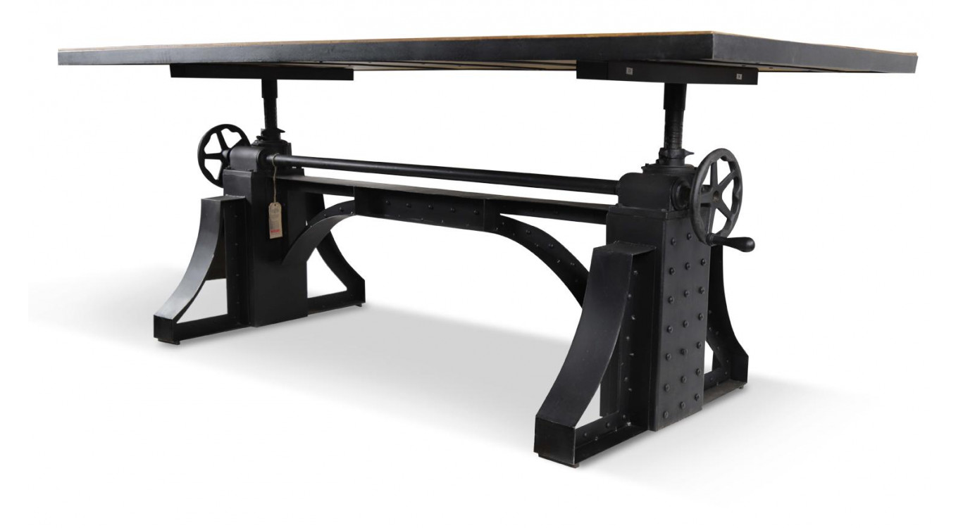 Table à Manger Bois Marron 206,5x96x76,5/109cm