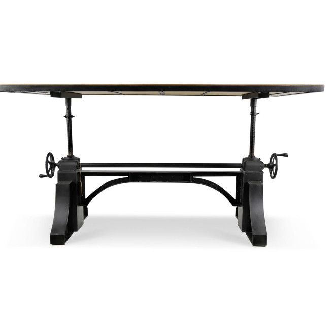 Table à Manger Bois Marron 206,5x96x76,5/109cm