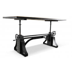 Table à Manger Bois Marron 206.5x96x76.5/109cm