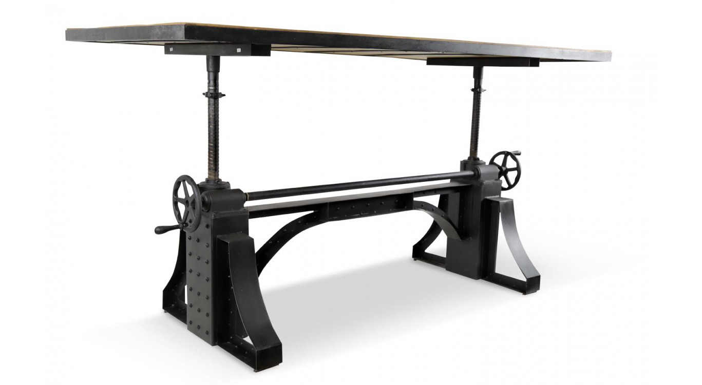 Table à Manger Bois Marron 206,5x96x76,5/109cm