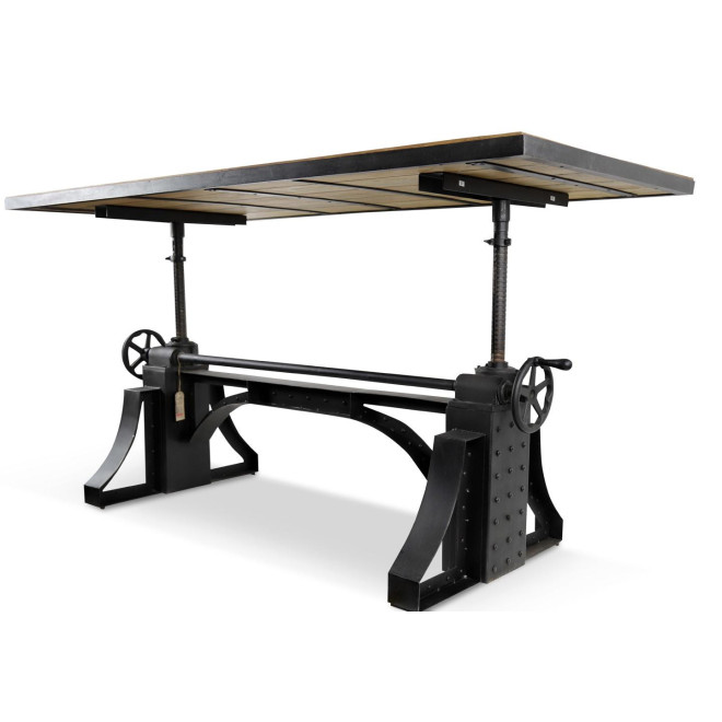 Table à Manger Bois Marron 206,5x96x76,5/109cm