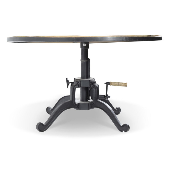 Table Basse Bois Marron 101x101x47,5/59cm