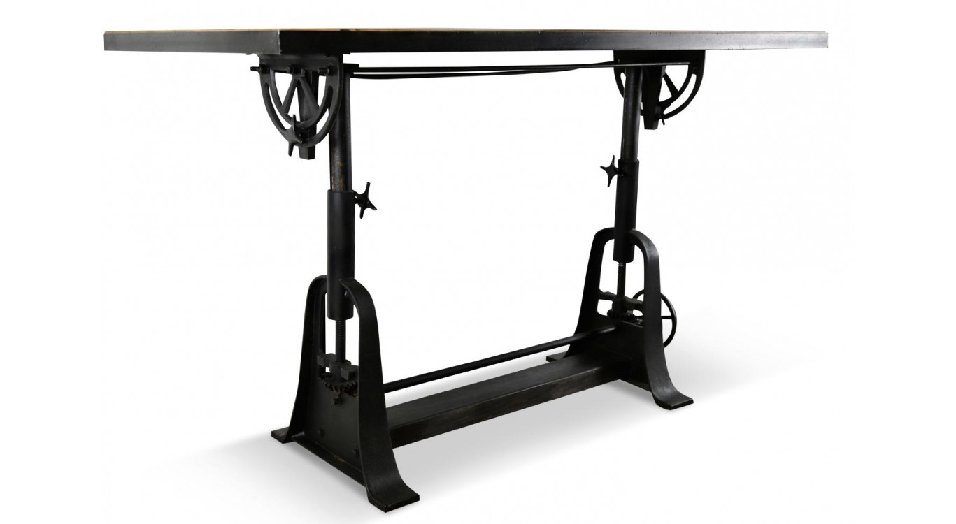 Table à Manger Bois Marron 171x76x76,5/115,5cm