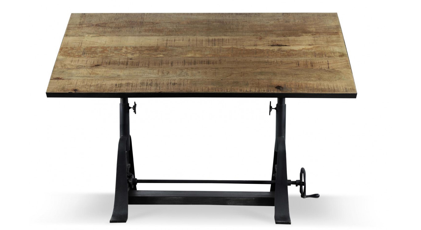 Esstisch Holz Braun 171x76x76,5/115,5cm