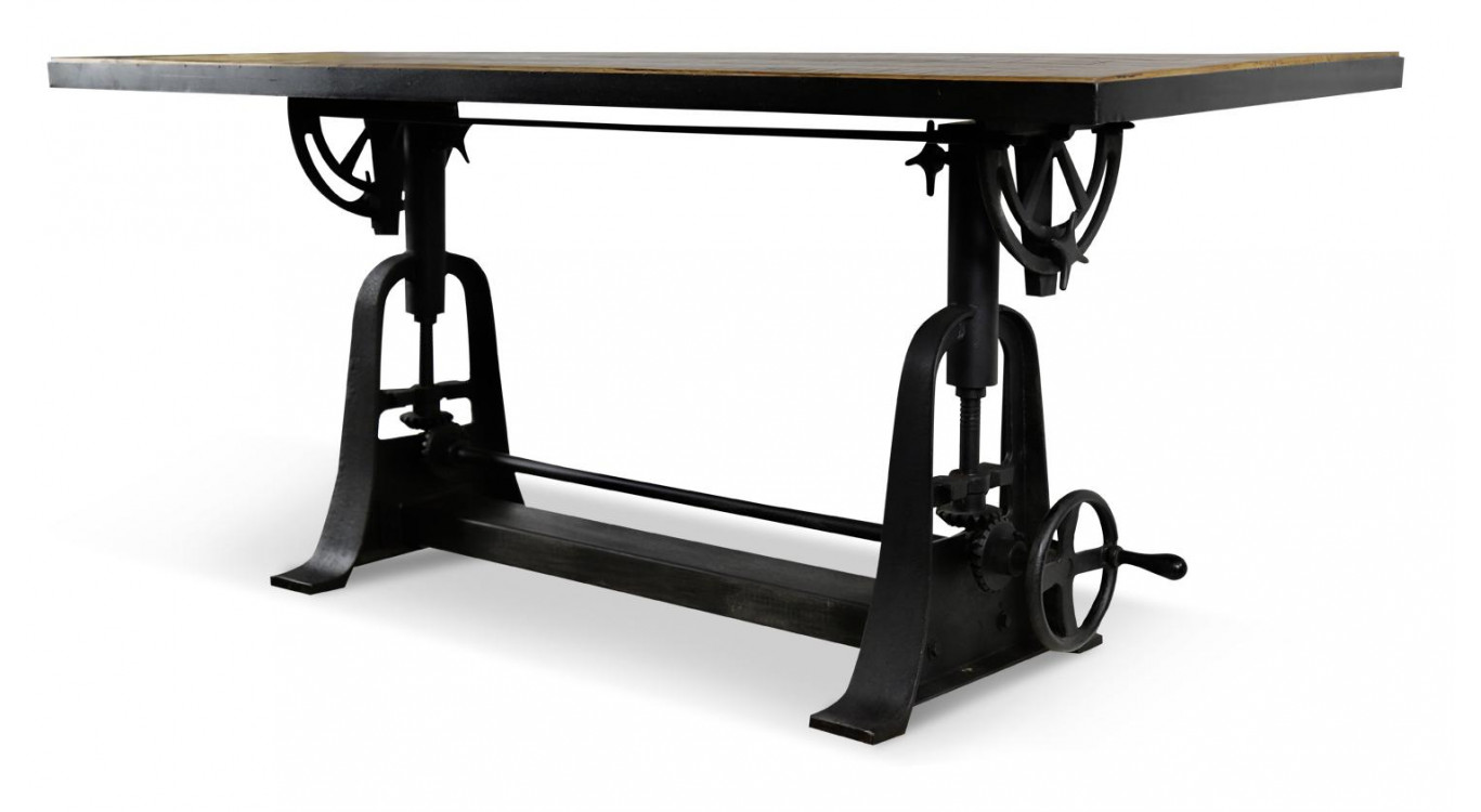 Table à Manger Bois Marron 171x76x76,5/115,5cm