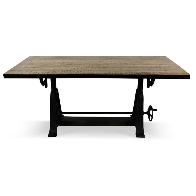 Table à Manger Bois Marron 171x76x76,5/115,5cm
