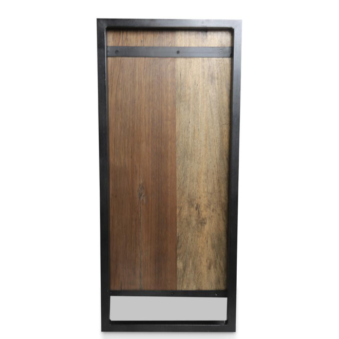 Truhe 6 Schubladen Holz Braun 180x40x91cm