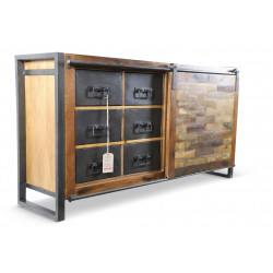 Kommode mit 6 Schubladen Holz Braun 150x40x81cm