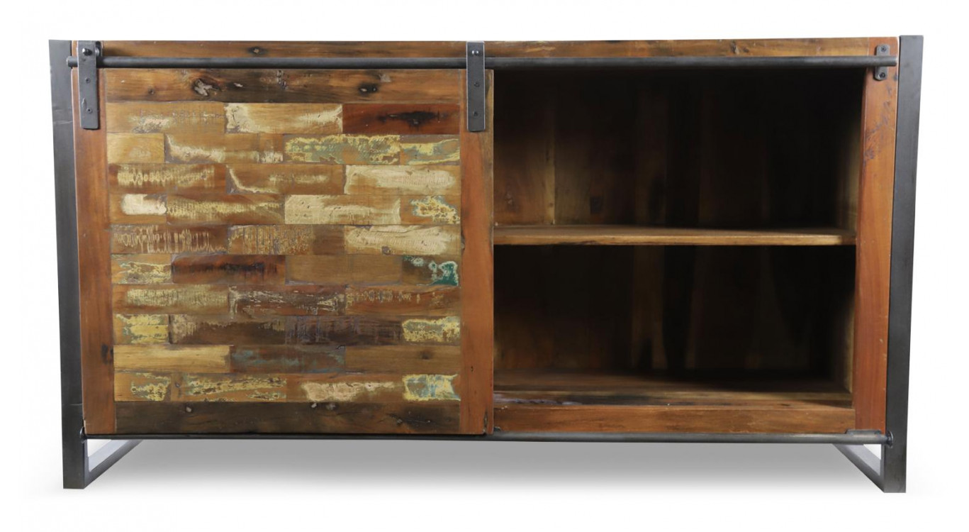 Kommode mit 6 Schubladen Holz Braun 150x40x81cm