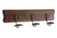 Kleiderhaken Garderobe Holz 3 Haken 50x9x14cm