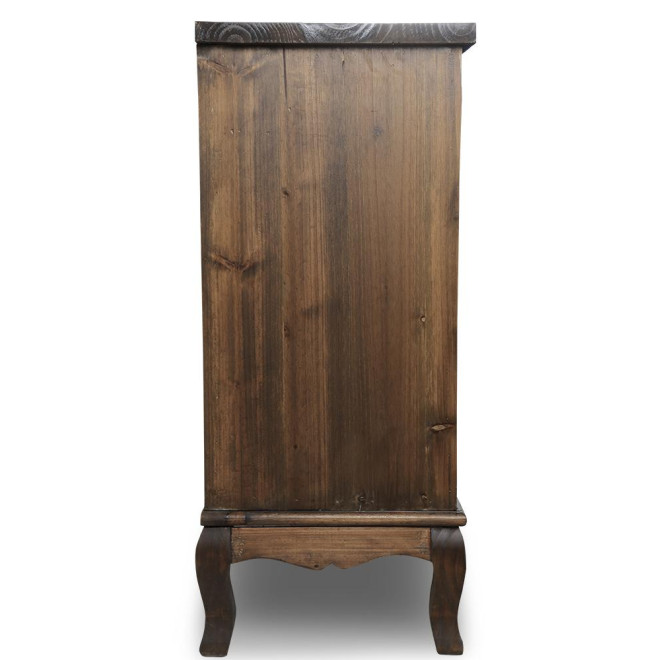 Commode Grainetier 10 Tiroirs Bois 125x35x80cm