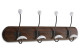 Coat hook Wood 8 hooks 60x9x21cm