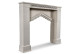 Rahmen Mantel Kamin Holz Weiß 120x18x101cm