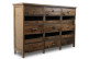 Wochenmöbel Lumpenhändler Grainetier Holz 15 Schubladen 124x32.5x82cm
