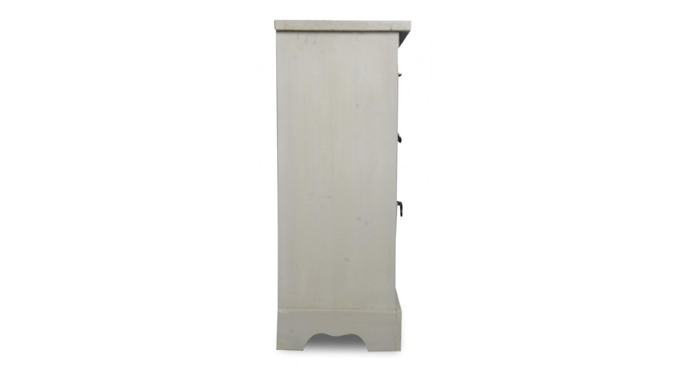 Kommode 20 Schubladen Holz Weiß 92x32.5x84cm