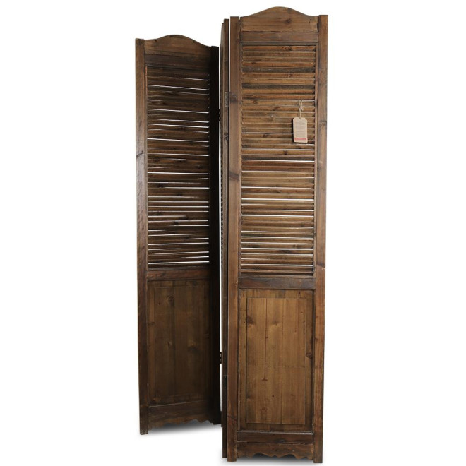 Paravent Bois 3 Panneaux 40.5x2.5x187.5cm