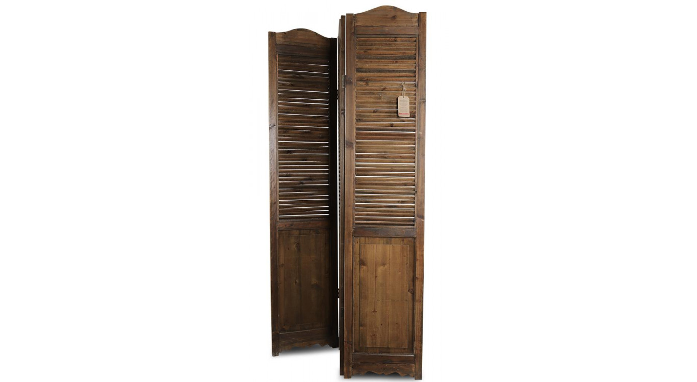 Paravent Holz 3 Paneele 40.5x2.5x187.5cm