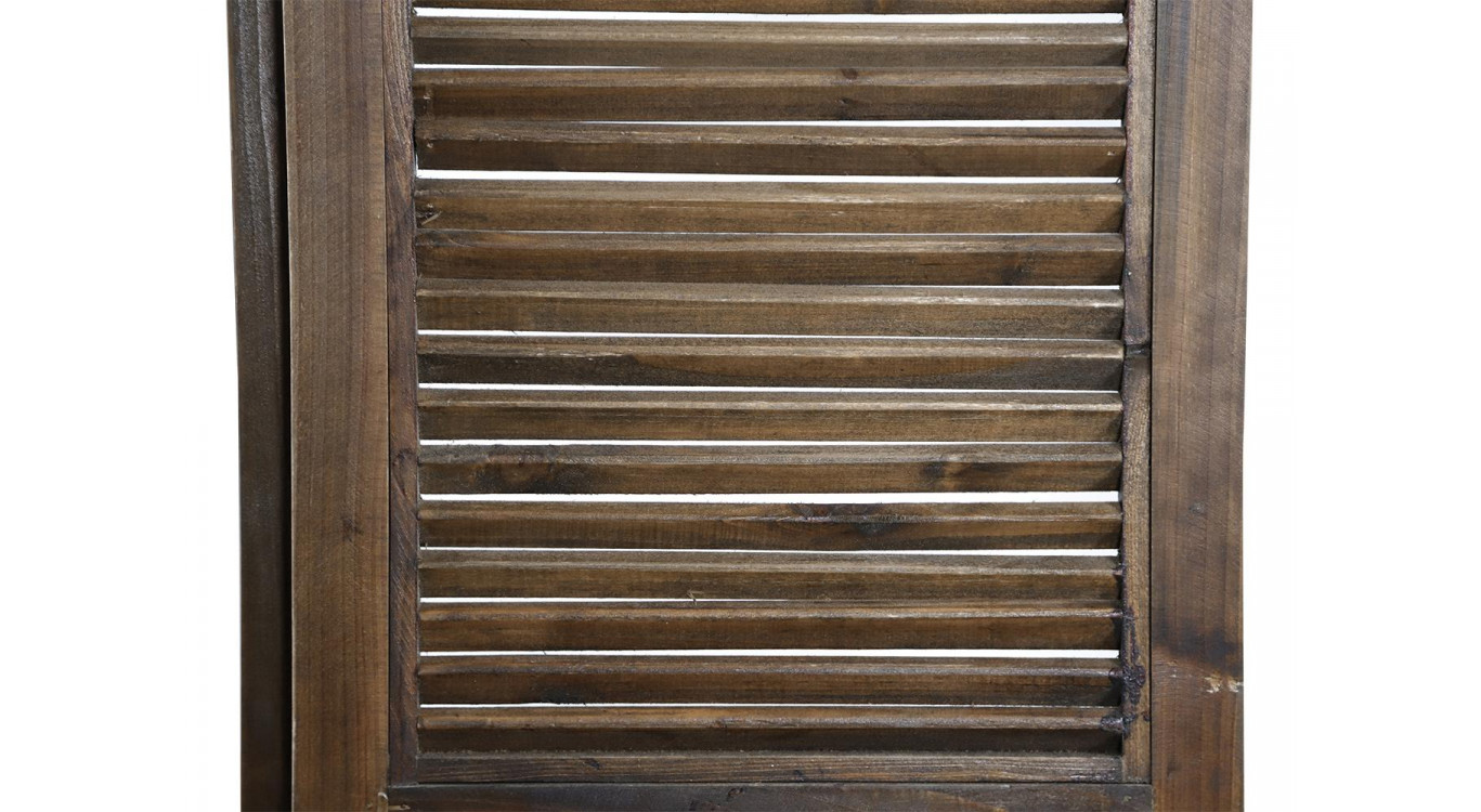 Paravent Bois 3 Panneaux 40.5x2.5x187.5cm
