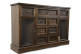 Sideboard 9 Schubladen Holz 124.5x34x82cm