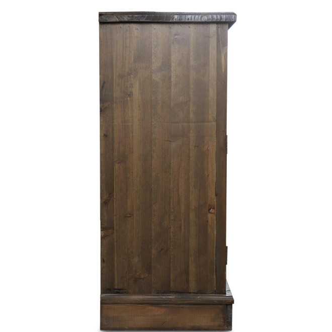 Buffet 9 Tiroirs Bois 124.5x34x82cm
