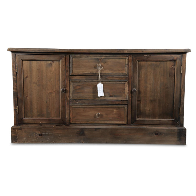 Buffet 3 Tiroirs Bois 119x38x64.5cm