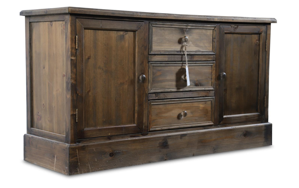 Buffet 3 Tiroirs Bois 119x38x64.5cm