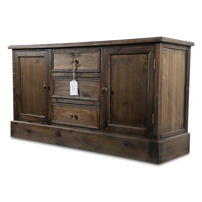 Buffet 3 Tiroirs Bois 119x38x64.5cm