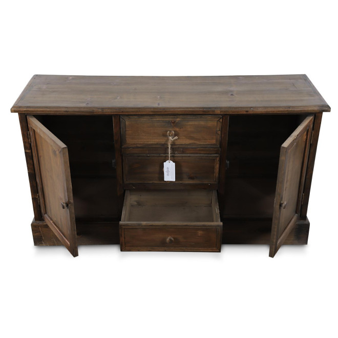 Anrichte mit 3 Schubladen Holz 119x38x64.5cm